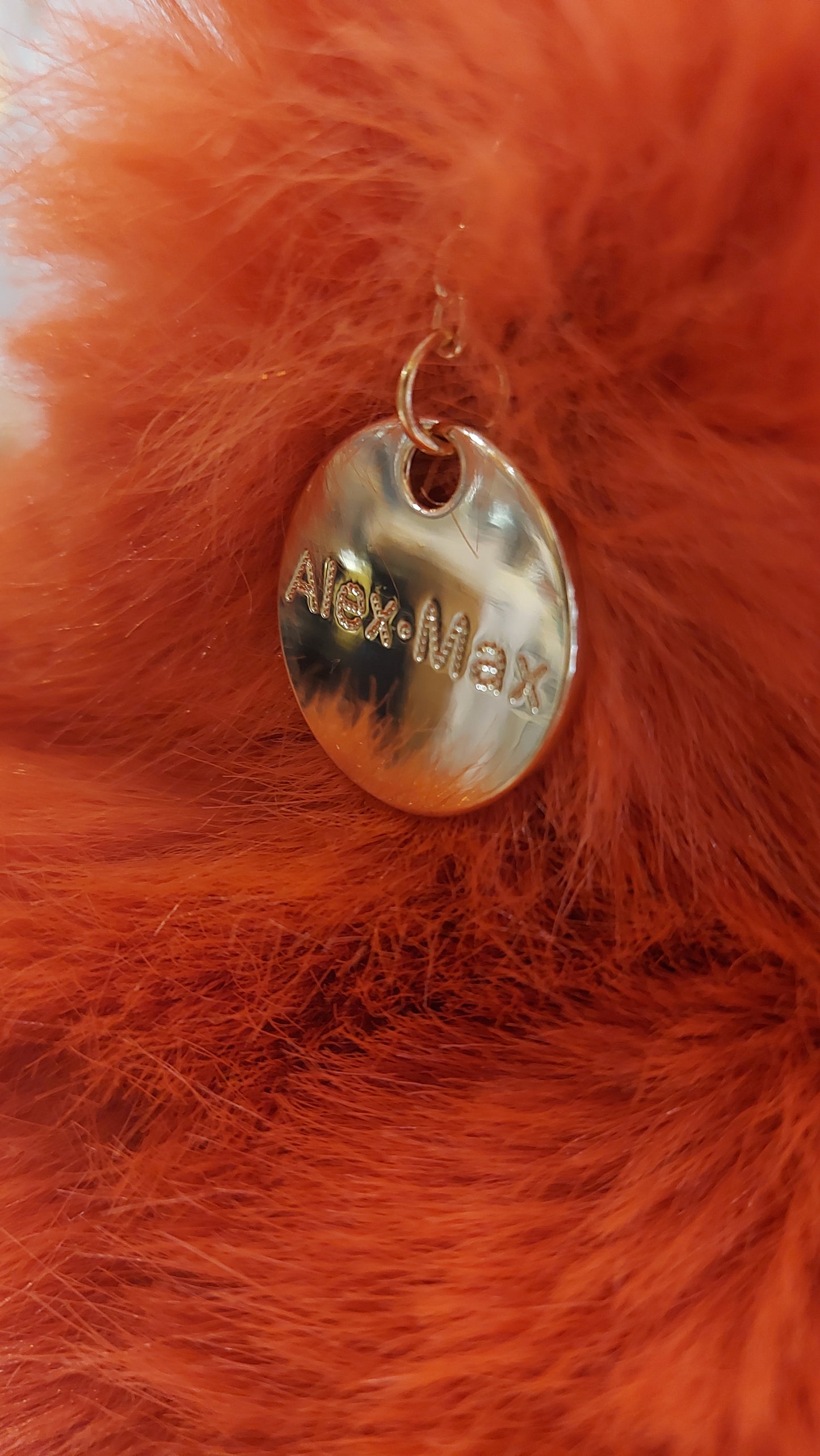 Luxury Faux Fur Grab Bag - Orange
