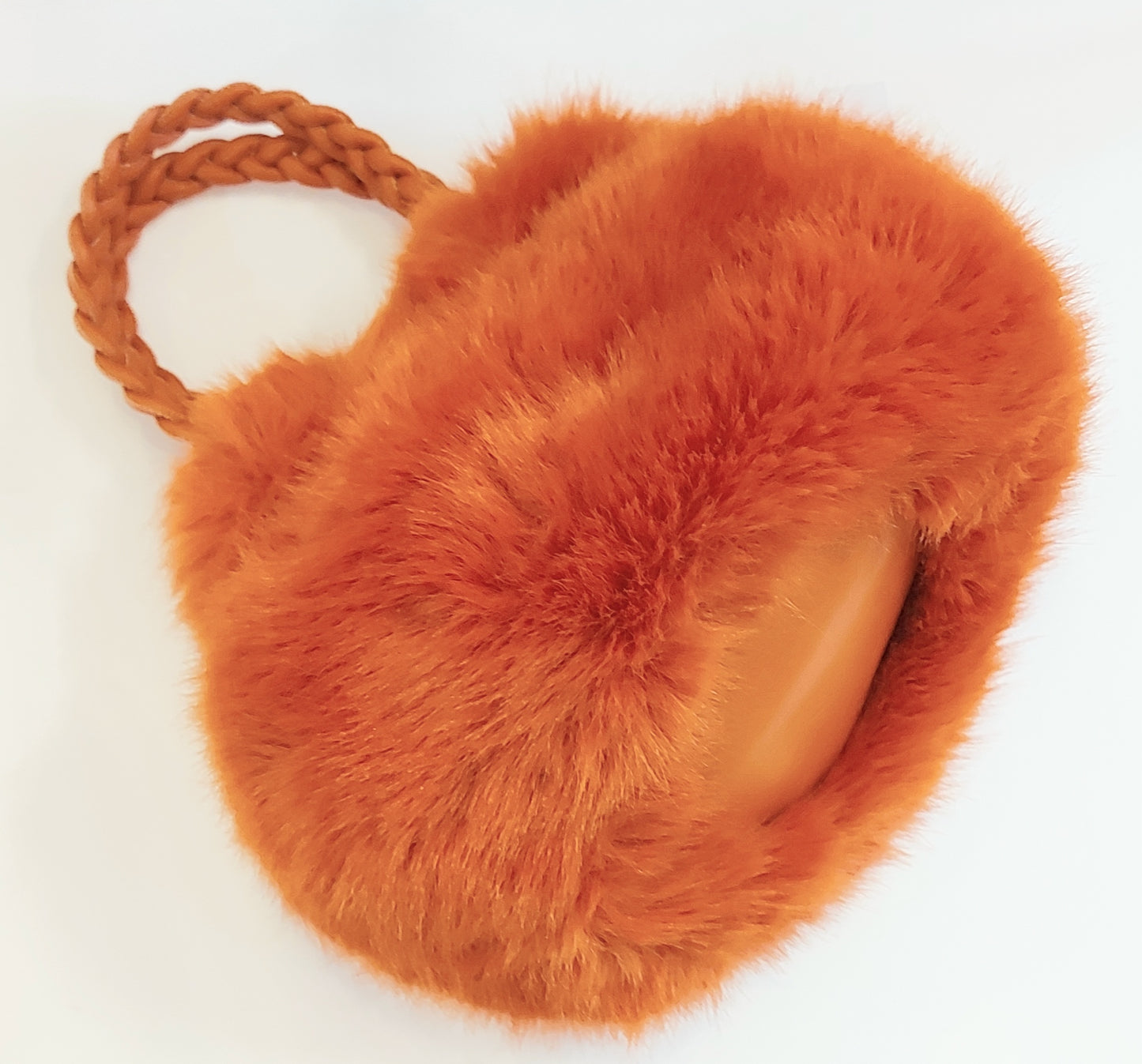 Luxury Faux Fur Grab Bag - Orange