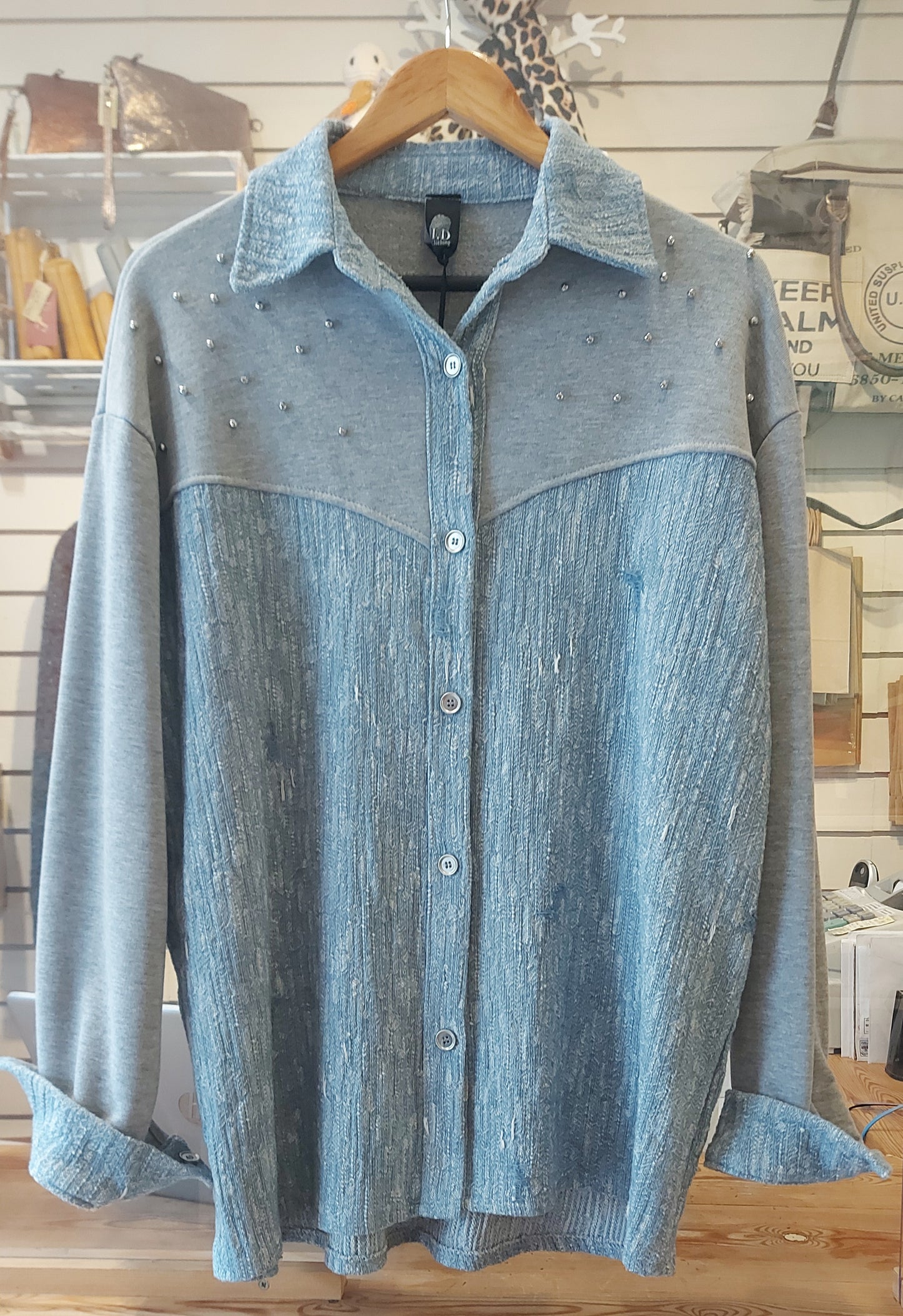 Denim Jacket/Shacket/Overshirt - Blue & Grey