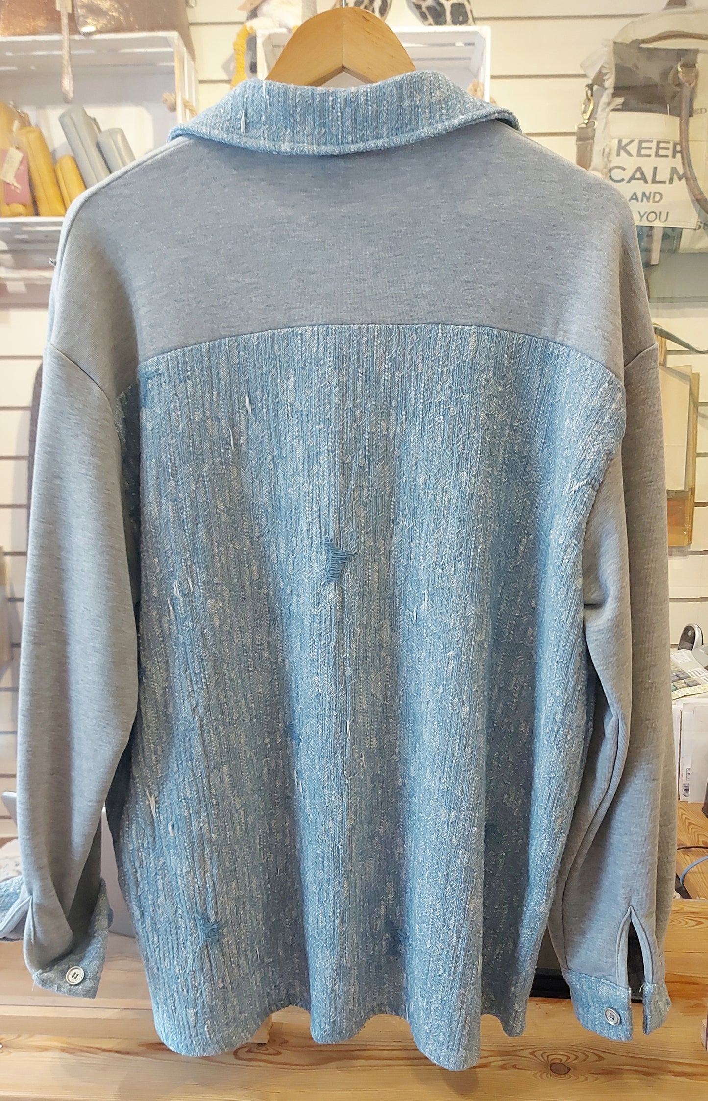Denim Jacket/Shacket/Overshirt - Blue & Grey