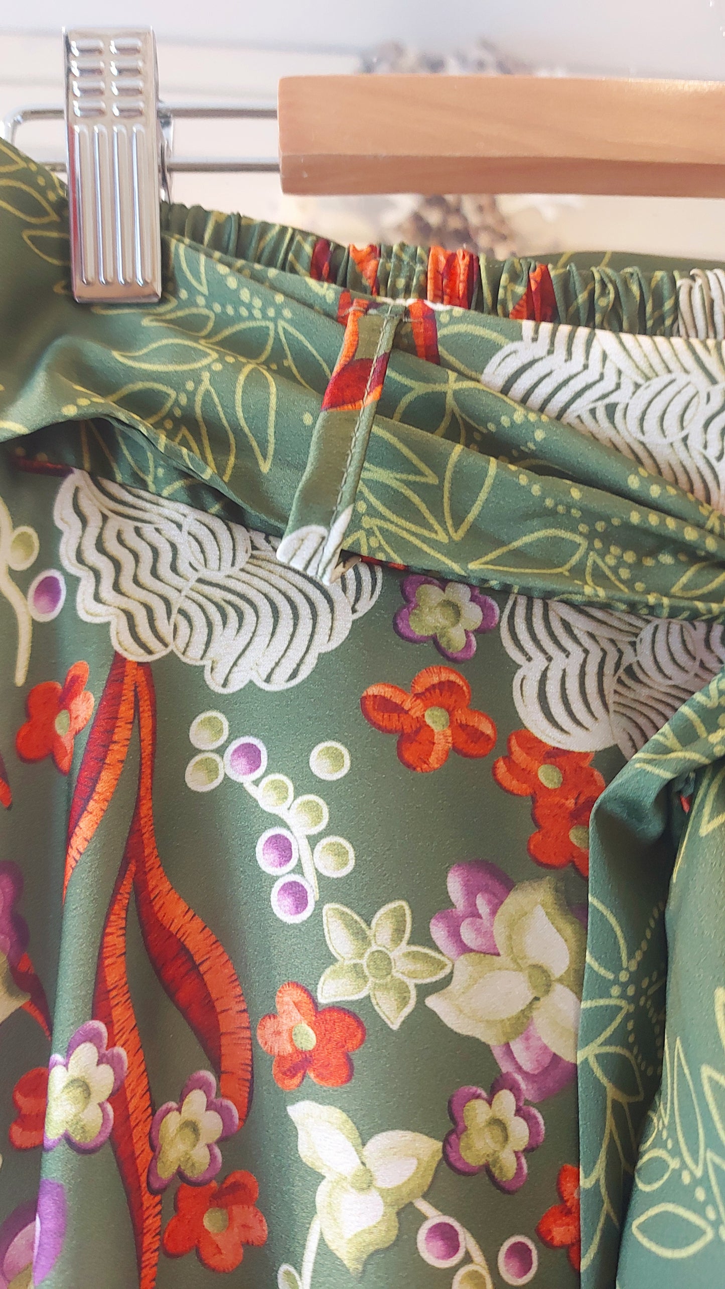 Floral Slinky Skirt