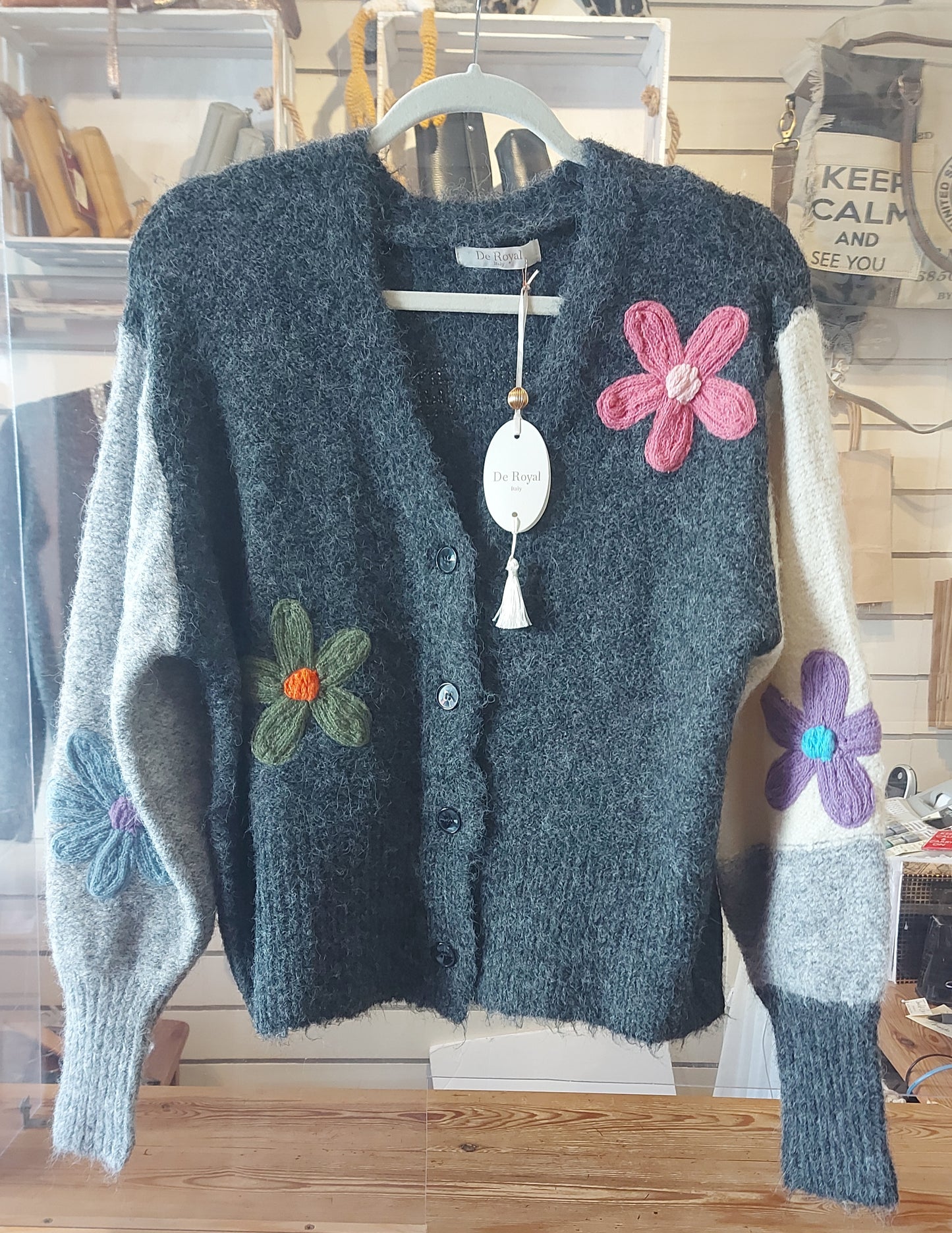 Italian Cardigan - Flowers