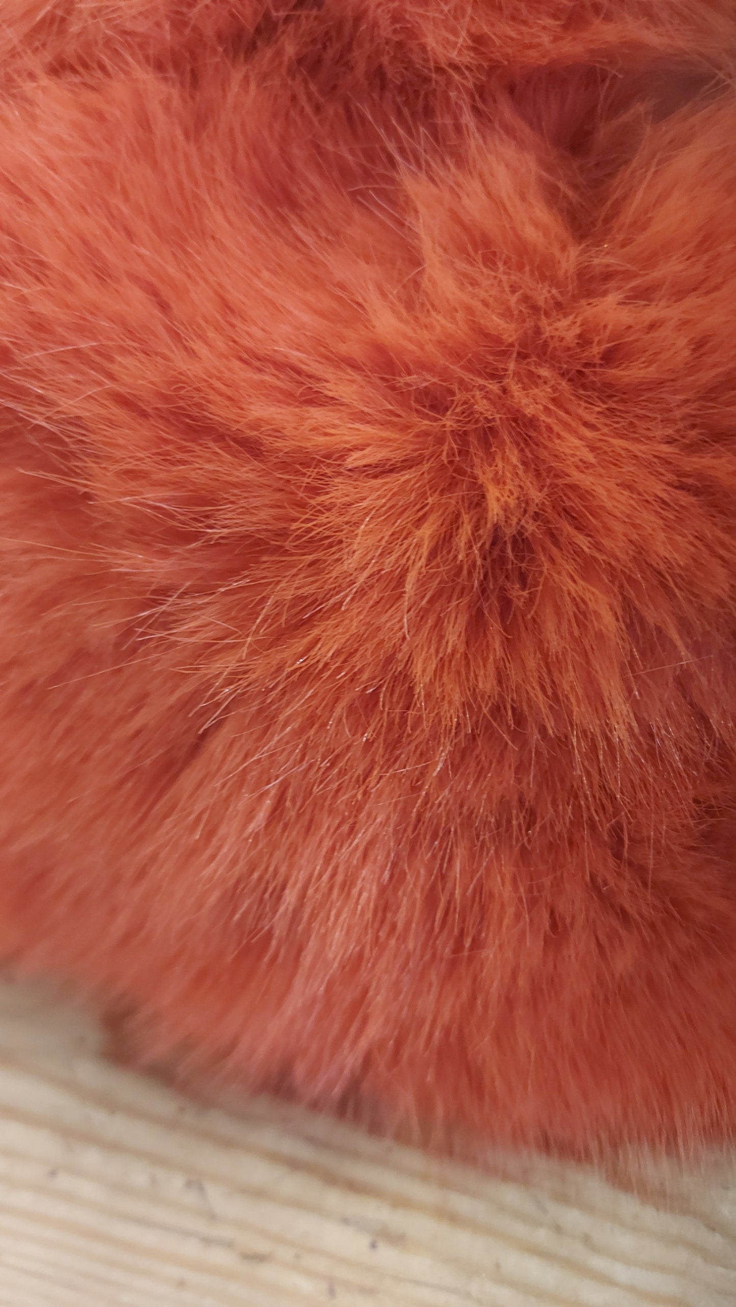 Luxury Faux Fur Grab Bag - Orange