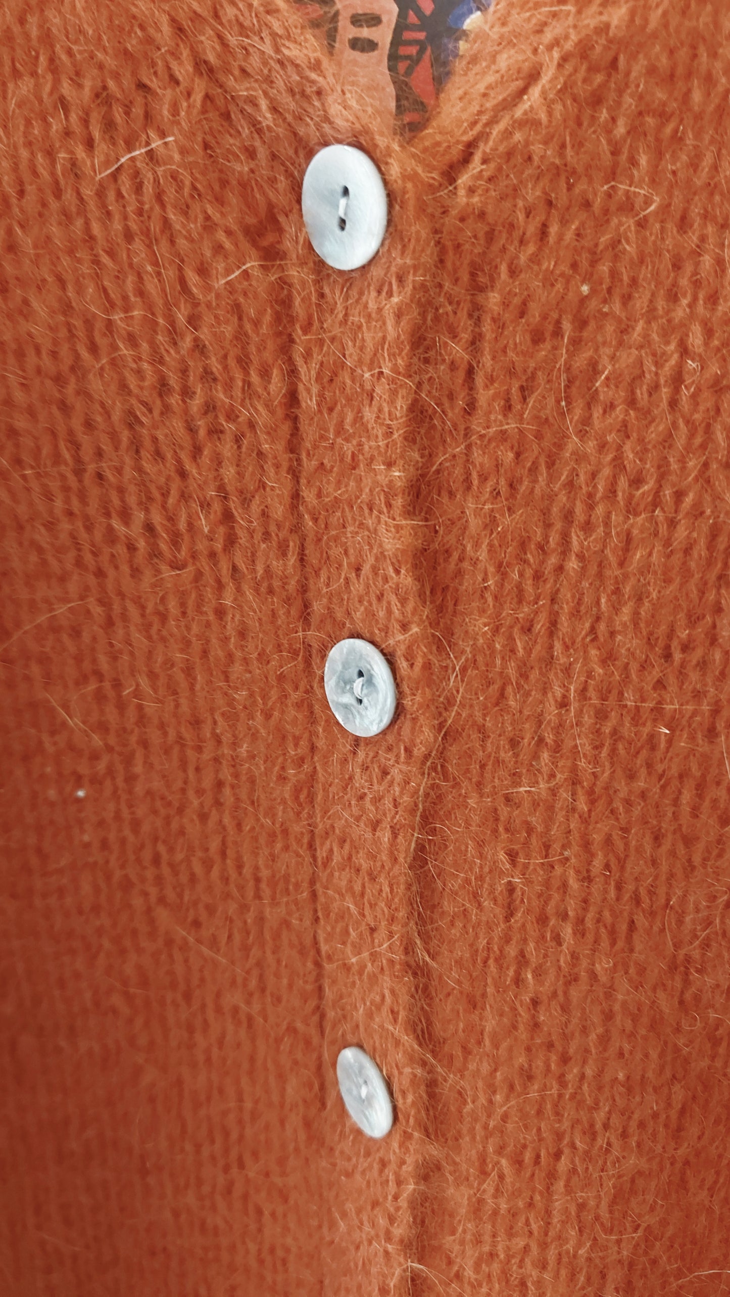 Boxy Cardigan - Navy, Rust, Khaki, Grey