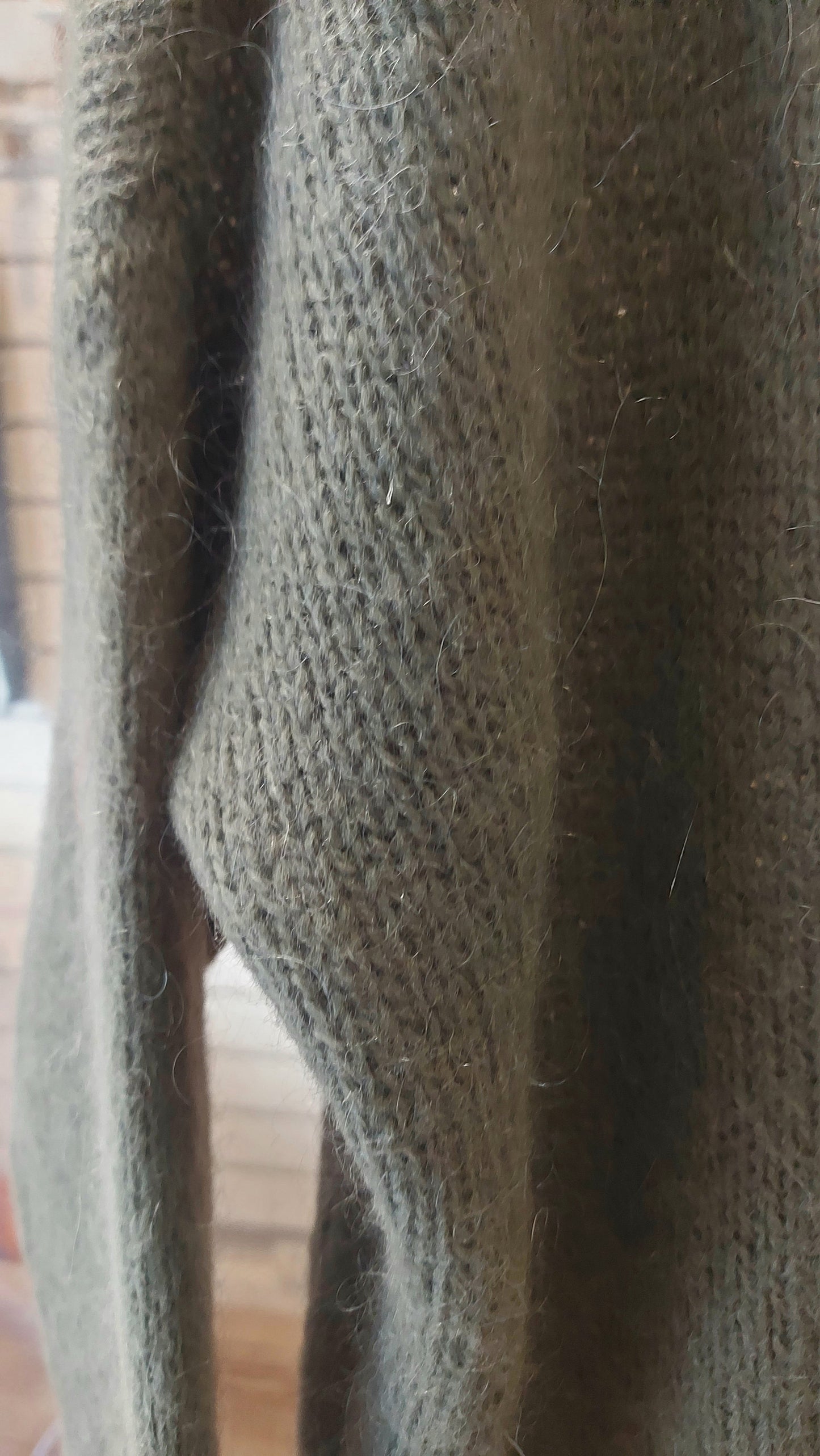 Boxy Cardigan - Navy, Rust, Khaki, Grey