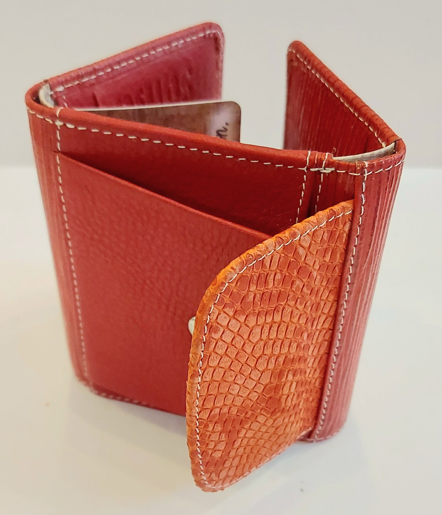 Leather Wallets/Purses - Tan, Red, Khaki, Purple
