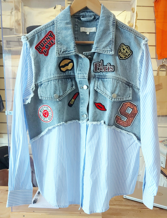 Denim Shirt/Jacket/Shacket - One Size